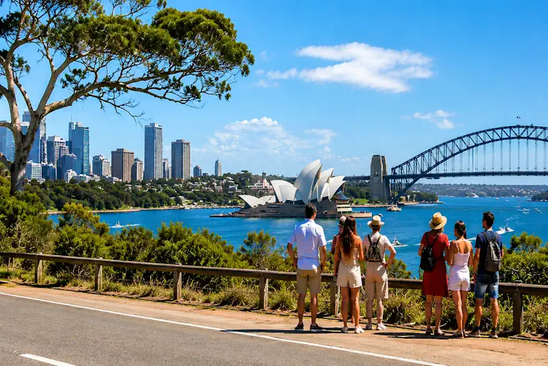 Sydney Harbour view from lookout