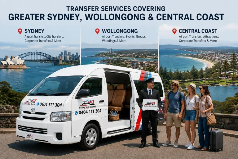 Sydney Transfer Services Across Greater Sydney, Wollongong & Central Coast