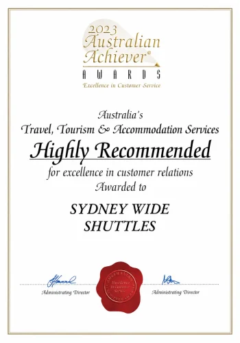 sydneywideshuttles- Awards